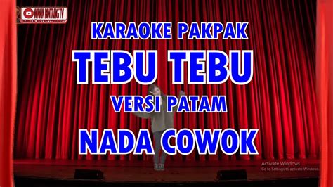 KARAOKE TEBU TEBU VERSI PATAM NADA COWOK YouTube