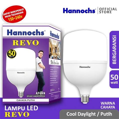 Jual Lampu Hannoch Led Revo Jumbo Watt Super Terang Shopee Indonesia