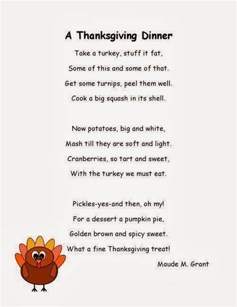 Funny Thanksgiving Poems Best Funny Thanksgiving Poems For Kids About