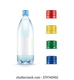 Vector Blank Plastic Blue Water Bottle Stock Vector Royalty Free