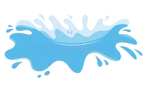 Chapoteo Del Agua Del Ejemplo Del Vector Ilustración del Vector