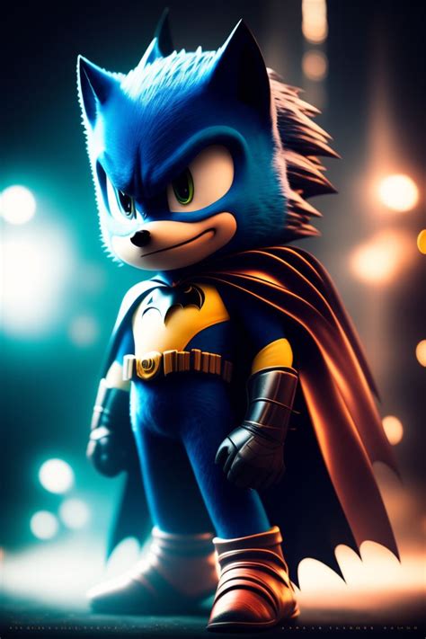 Putrid Heron505 Little Batman As Sonic The Hedgehog