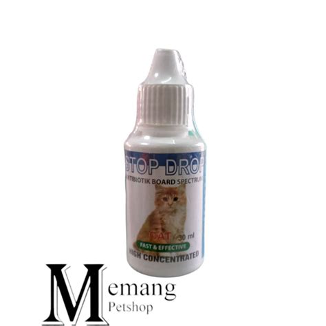 Jual Stop Drop Cat Ml Obat Antibiotik Kucing Shopee Indonesia