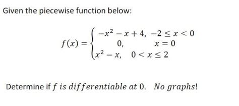 Answered Given The Piecewise Function Below Bartleby