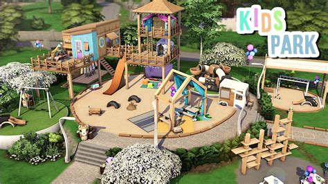 Kids Park 🌈 The Sims 4 Speed Build No Cc Youtube