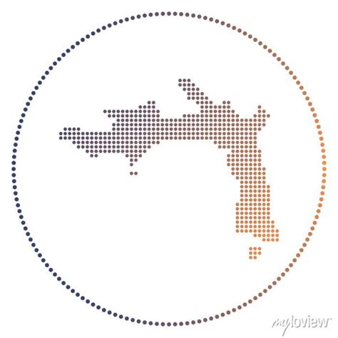 Peter Island Digital Badge Dotted Style Map Of Peter Island Posters