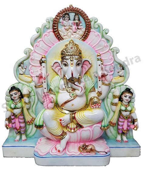 Marble Riddhi Siddhi Ganesh Statue Size Inch At Rs In Jaipur