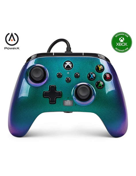 Mando Controlador Con Cable Mejorado Powera Para Xbox Aurora Boreallis