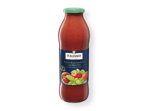 Italiamo R Salsa de tomate con albahaca Lidl España Specials