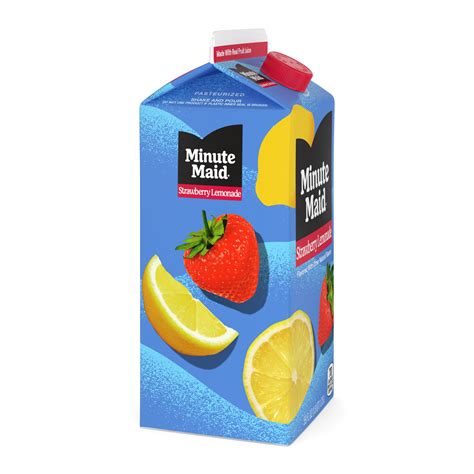 Minute Maid Strawberry Lemonade Fruit Drink 59 Fl Oz Carton Pack Of 4