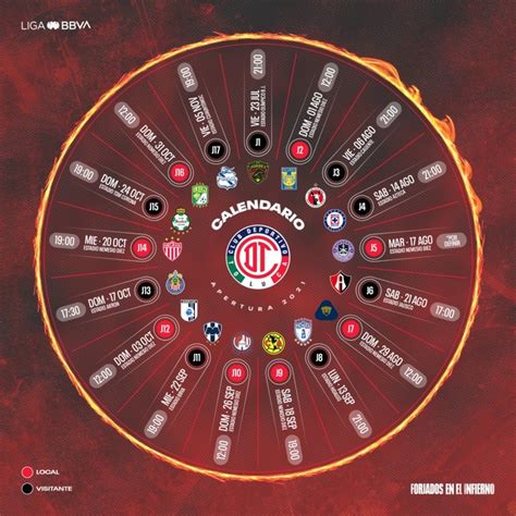 Arriba Imagen Calendario Club Toluca Abzlocal Mx