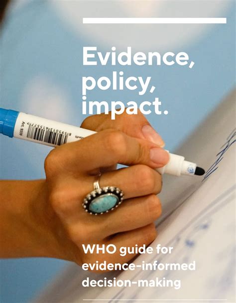 Evidence Policy Impact Who Guide For Evidence Informed Decision Making Knowledge Action