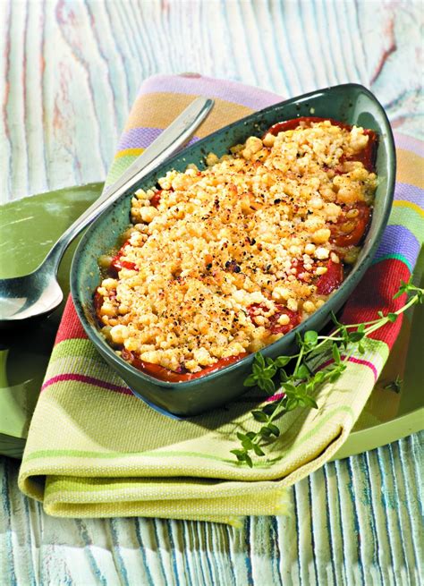 Recette Crumble De Tomates Confites Au Parmesan Marie Claire