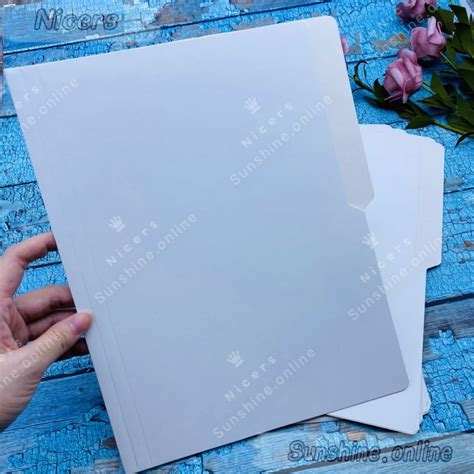 Pcs Thick White Folder Kraft Folder Pts Size Letter Short Lazada Ph