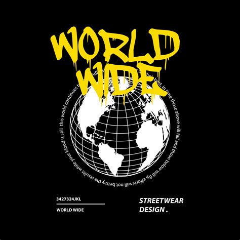 Premium World Wide Streetwear Dise O Gr Fico Vector Marca De Ropa