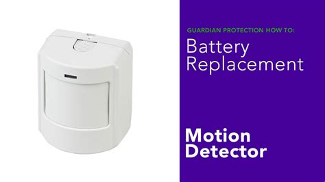 How To Replace The Battery For A Home Security Motion Detector Youtube