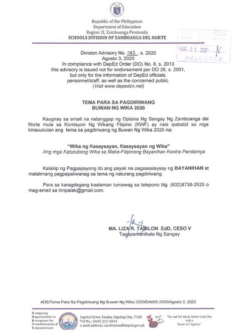 Pdf Welcome To Deped Schools Division Of Zamboanga Del Norte