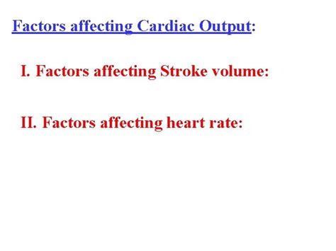 Cardiac Output Co Definitions Normal Values Cardiac Output