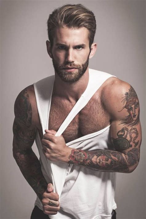 Male Models With Beards And Tattoos Beard Style Corner