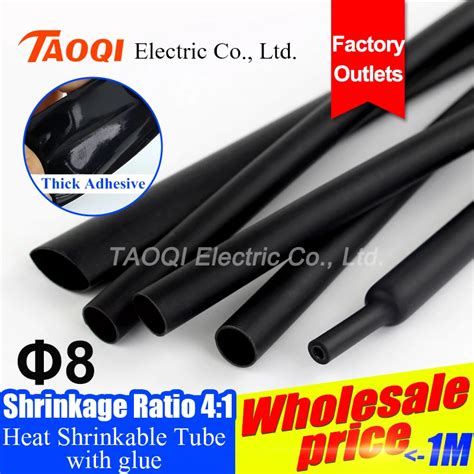 122meterlot 8mm 41 Heat Shrink Tube Tubing With Glue Adhesive Lined