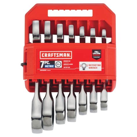 CRAFTSMAN 7-Piece Set Metric Ratchet Wrench CMMT87025 at Lowes.com