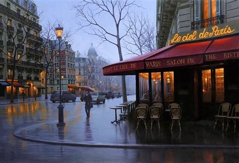 Cityscapes paintings by Russian artist Alexey Butyrsky - ArtPeople.Net