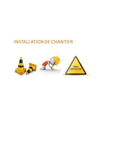 PDF INSTALLATION DE CHANTIER Métreur Vérificateur PDF