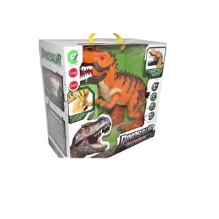 Dinossauro Tiranossauro Rex Brinquedo Som Luz E Movimento Novo