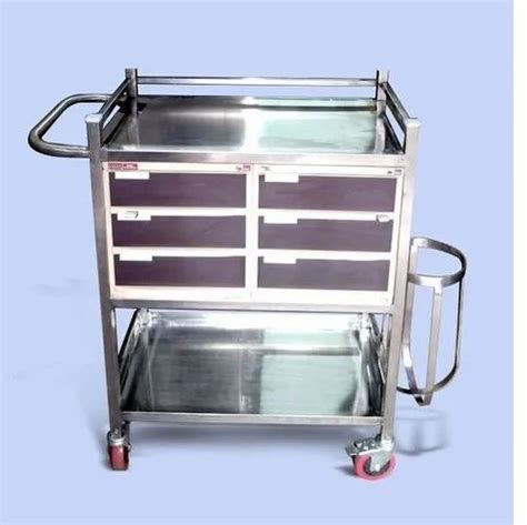 Stainless Steel Food Serving Trolley Load Capacity 100 150 Kg At Rs