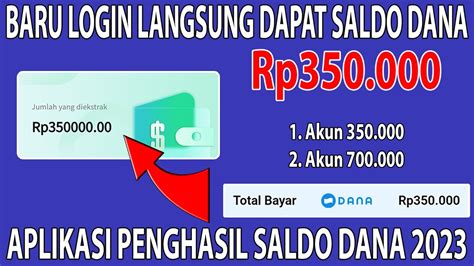 Belum Viral Aplikasi Penghasil Saldo Dana Tercepat 2023 Apk Penghasil