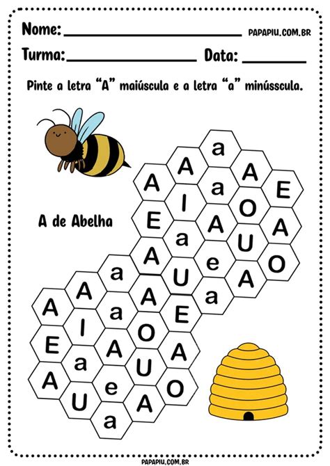 Jogo das Vogais Atividades de alfabetização Atividades do Descubra a