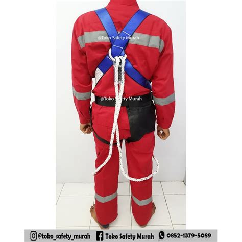 Jual Safety Harness Sabuk Pengaman Full Body Ecofit Double Hook Besar