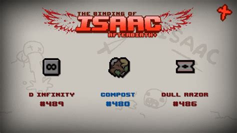 Binding Of Isaac Afterbirth Item Guide D Infinity Compost Dull