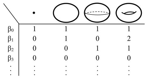 Betti Numbers For A Single Point A Circle Sphere And A Torus In A