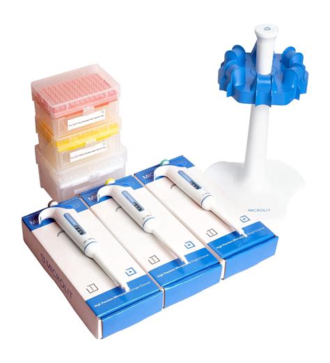 Microlit Nero Micropipette Starter Kit Set Of Three Micropipette