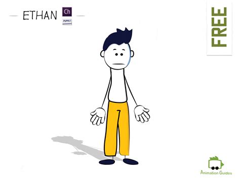 Ethan - Free Puppet for Adobe Character Animator by Katia Stukota on Dribbble