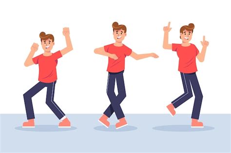 throwing pose vectors illustrations