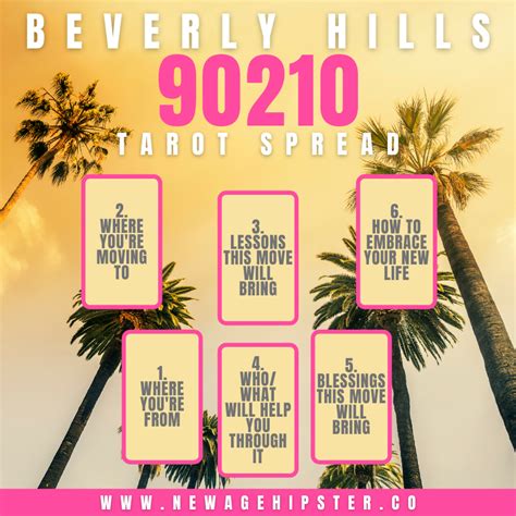 Beverly Hills 90210 Tarot Or Oracle Spread New Age Hipster