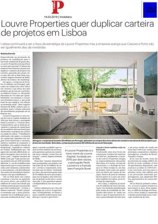 Louvre Properties Quer Duplicar Carteira De Projetos Em Lisboa