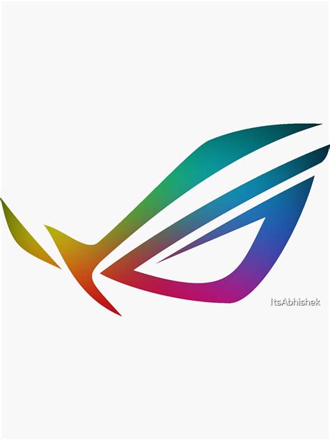 "Asus ROG Logo RGB (Chroma)" Sticker for Sale by ItsAbhishek | Redbubble