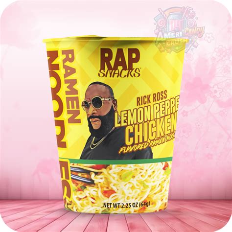 Rap Snacks Lemon Pepper Chicken Flavored Ramen Noodles 225oz 64g