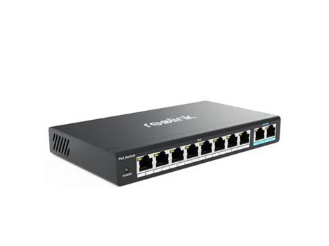 Reolink Port Poe Switch With W Poe Power Budget Gigabit Uplink