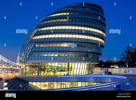 mayor of london modern building london england uk Stock Photo - Alamy