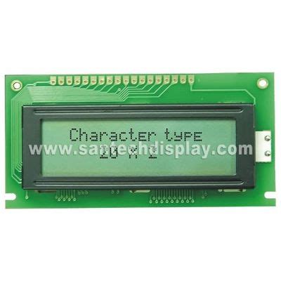 X Character Lcd Module Shenzhen Santech Display Co Ltd