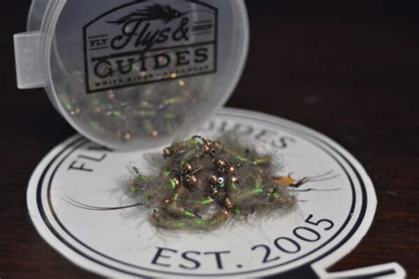 Tungsten Hot Spot Hares Ear Nymph Fl Green Flys And Guides