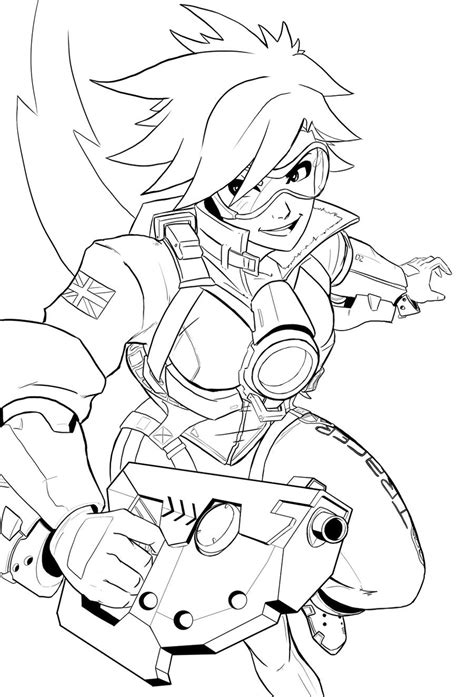 Tracer Lineart By Beamer On Deviantart