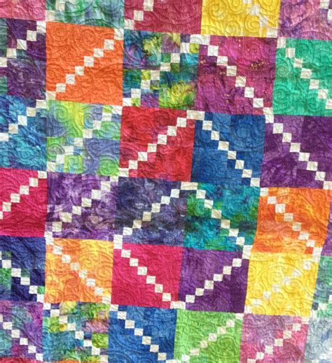 Handmade Quilt Handmade Blanket Batik Quilt Fabric Scrappy Quilt