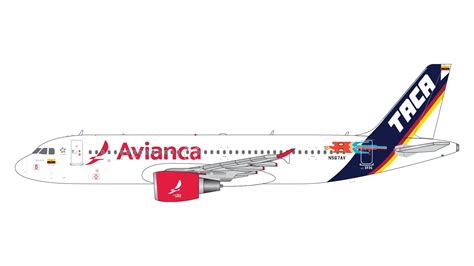 Avianca Airlines Airbus A320neo N567AV “TACA” retro livery Gemini Jets GJAVA2190 Scale 1:400 ...