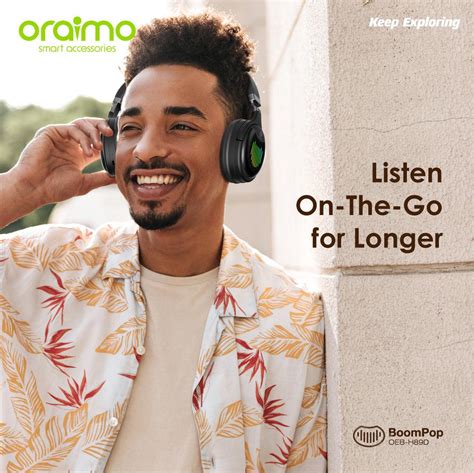 Oraimo BoomPop Over Ear Bluetooth Wireless Headphone Oraimo X