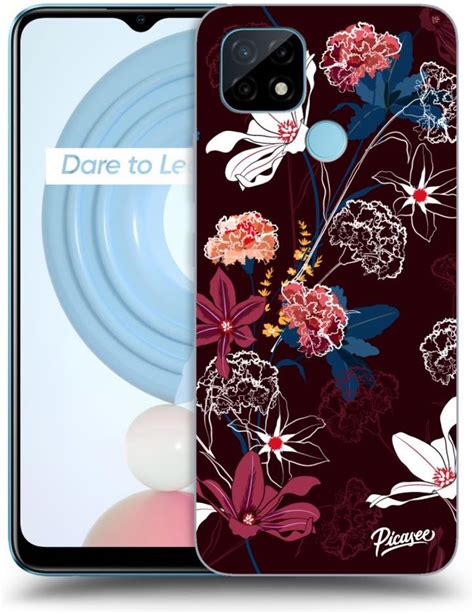 Silikonowe Czarne Etui Na Realme C Dark Meadow Etui